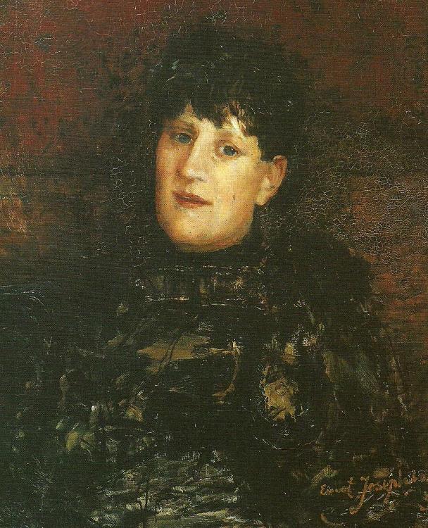 portrattan av olga gjorkegren-fahraeus., Ernst Josephson